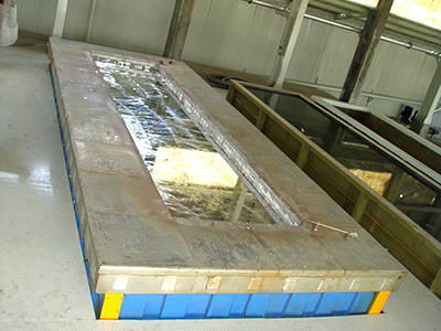 Tanque de cerámica para galvanizado en caliente de componentes estructurales