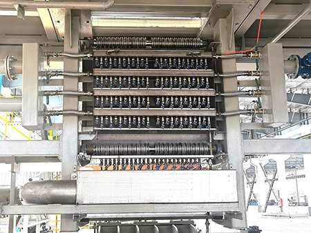 Sistema de enfriamiento posterior al galvanizado